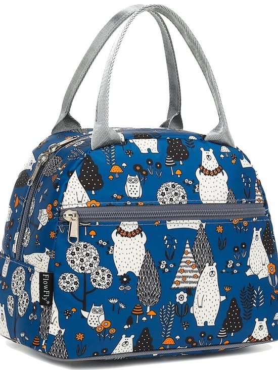 Amazon Other - NEW! FlowFly Insulated Lunch Cooler Bag - Tote Bag —owls and bears